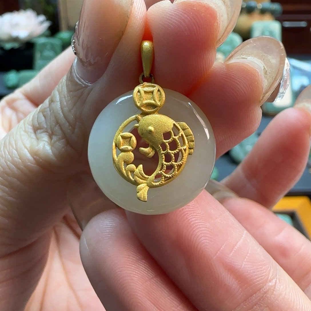 和田玉吊坠(不含链)未镶嵌