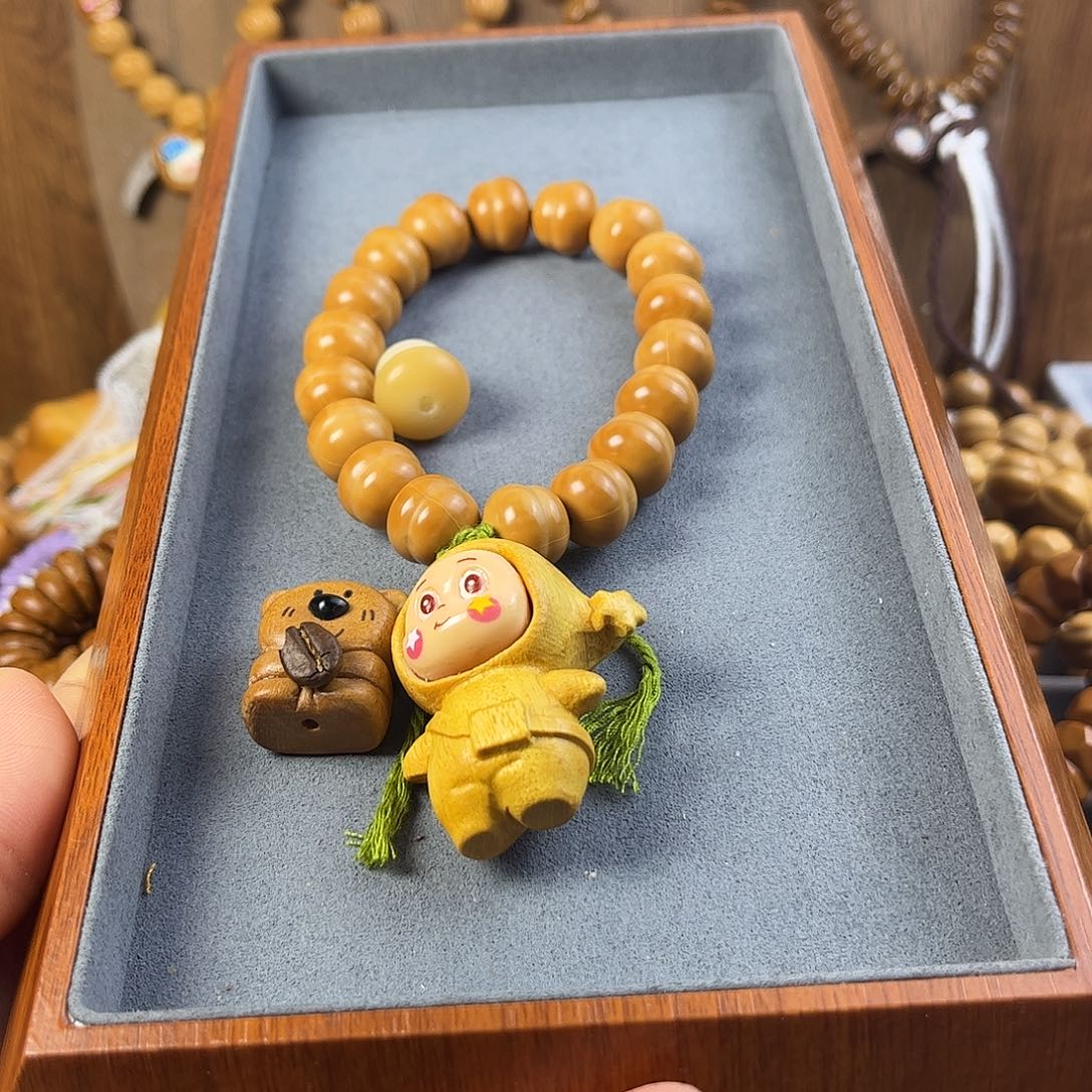 王***重吊坠猴头核桃天然猴头核桃手串手持手捻标题 