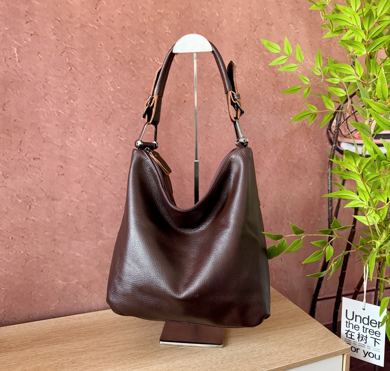 头层牛皮单肩包大容量双隔层单肩斜挎手提包女士斜挎包8651