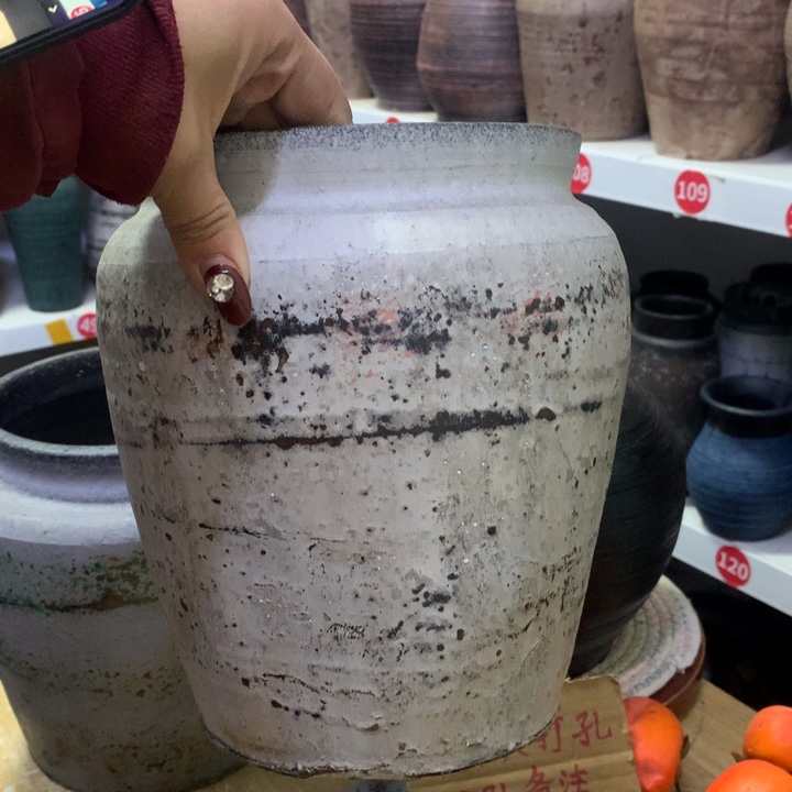 【闪购商品】红陶微瑕默认打孔高23口17