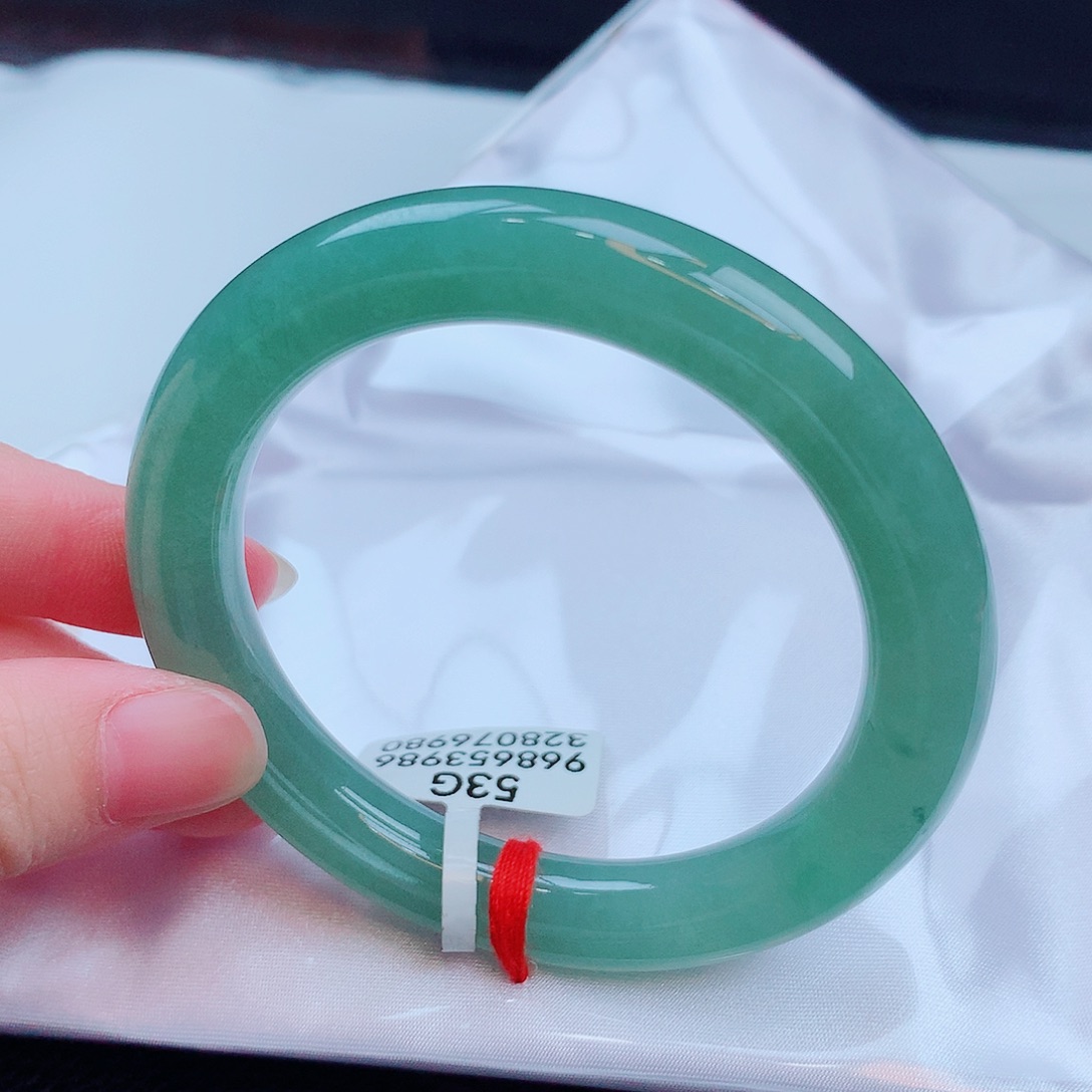 翡翠未镶嵌手镯缅甸天然翡翠A货手镯