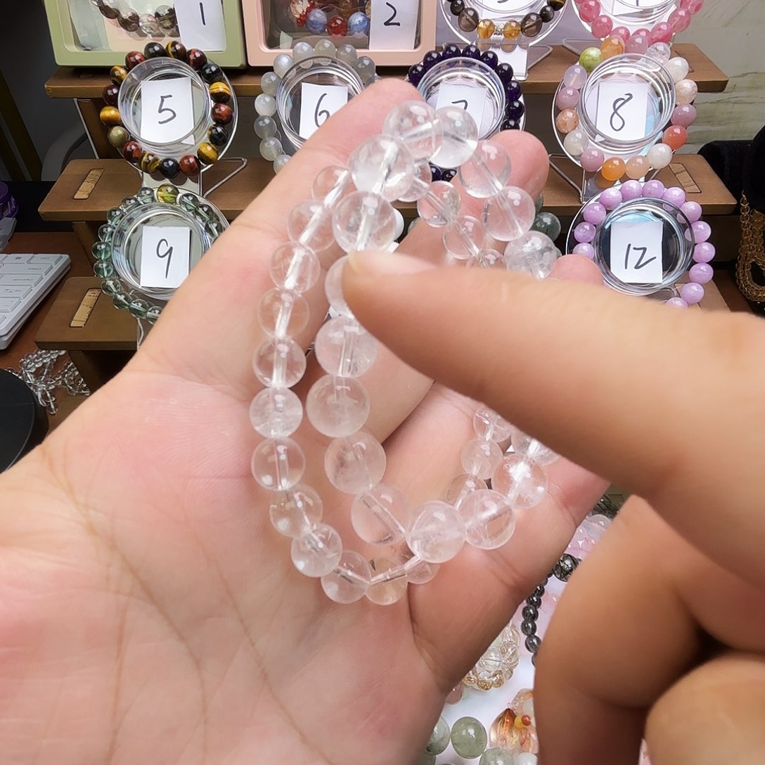 手链水晶未镶嵌天然白水晶