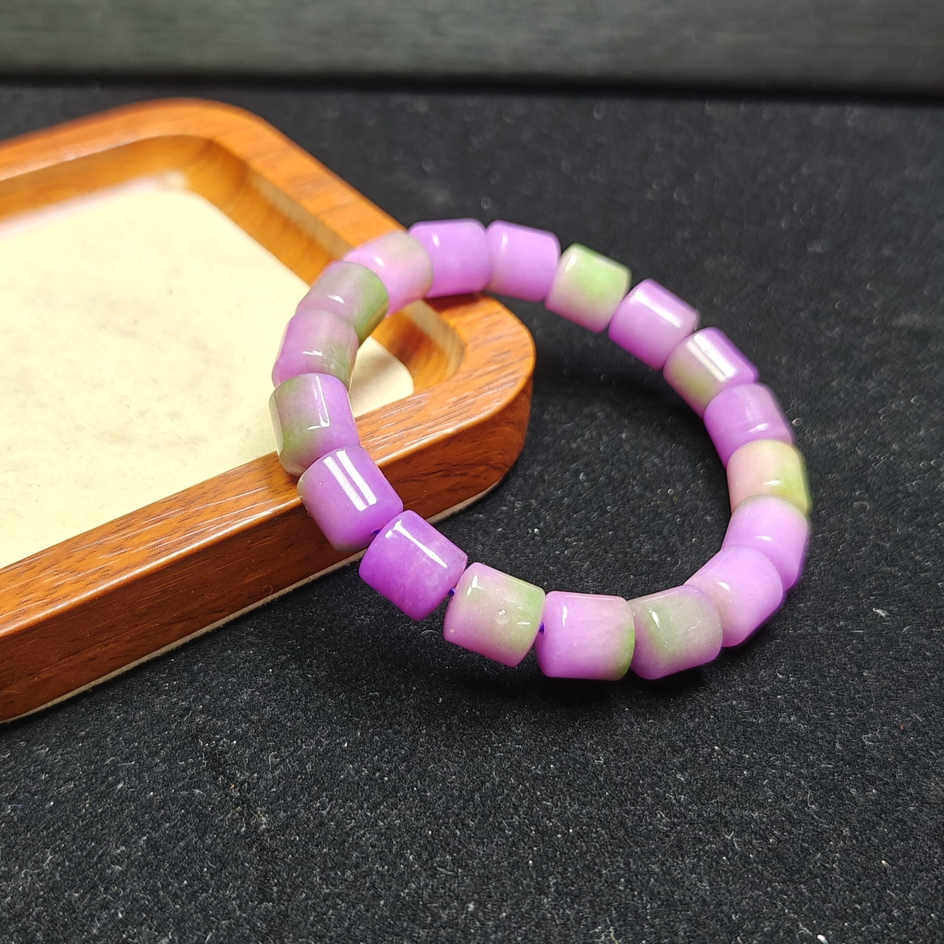 [停业清货]缅甸春带彩10m桶珠手串-239-多样性发一