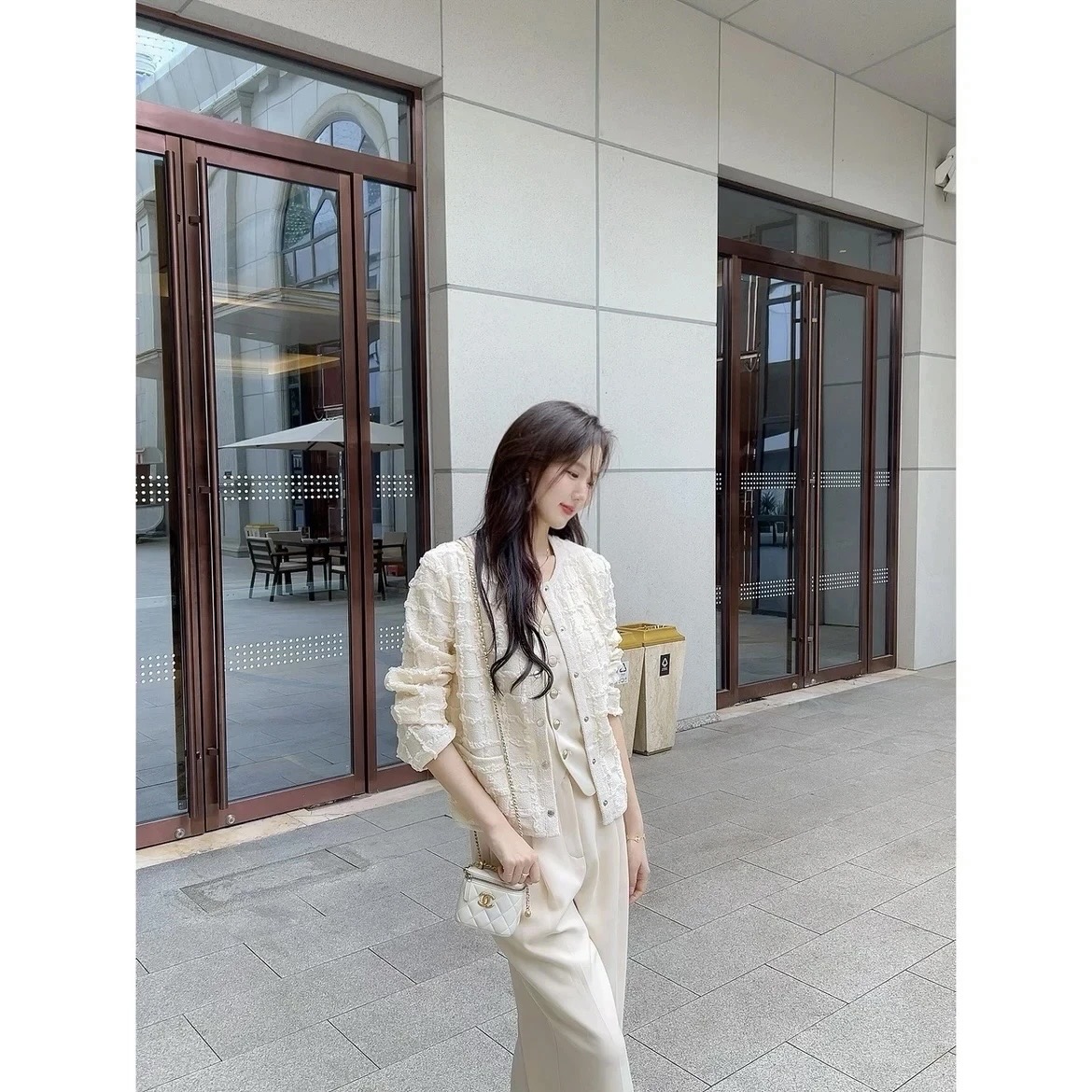 哥弟巴黎香榭小香风外套女款洋 气衣服女1400512