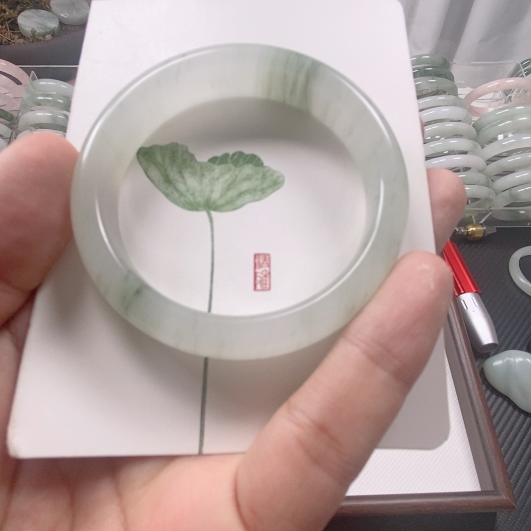 石英质玉（金丝玉）未镶嵌手镯2-9-53.9