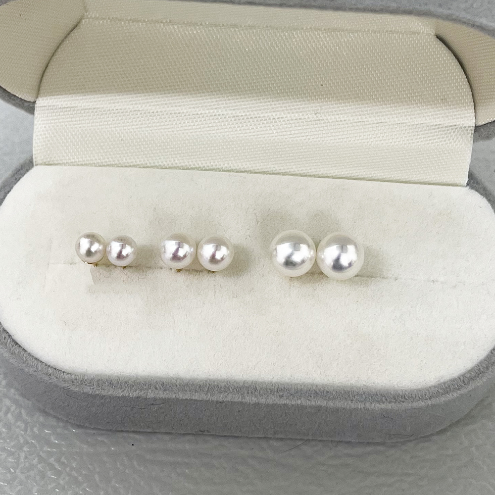 【直播间一物一拍】天然淡水珍珠999足银耳钉（默认微瑕）