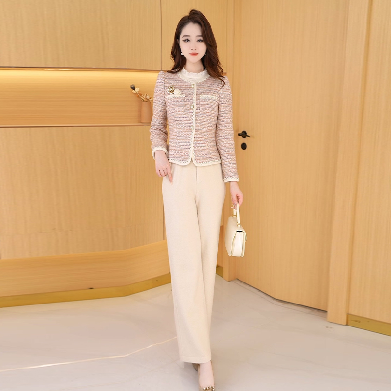 【两件套】秋季新款时尚洋气减龄休闲显瘦气质修身百搭女装套裤女