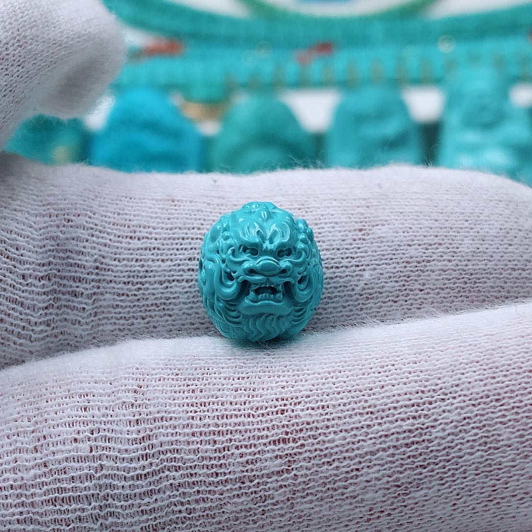 绿松石未镶嵌龙珠2.03克