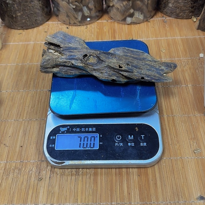 沉香木手把件用****0黑棋70克