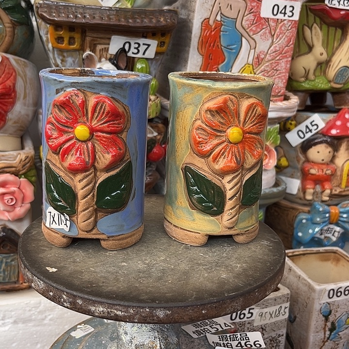 粗陶材质多肉花盆