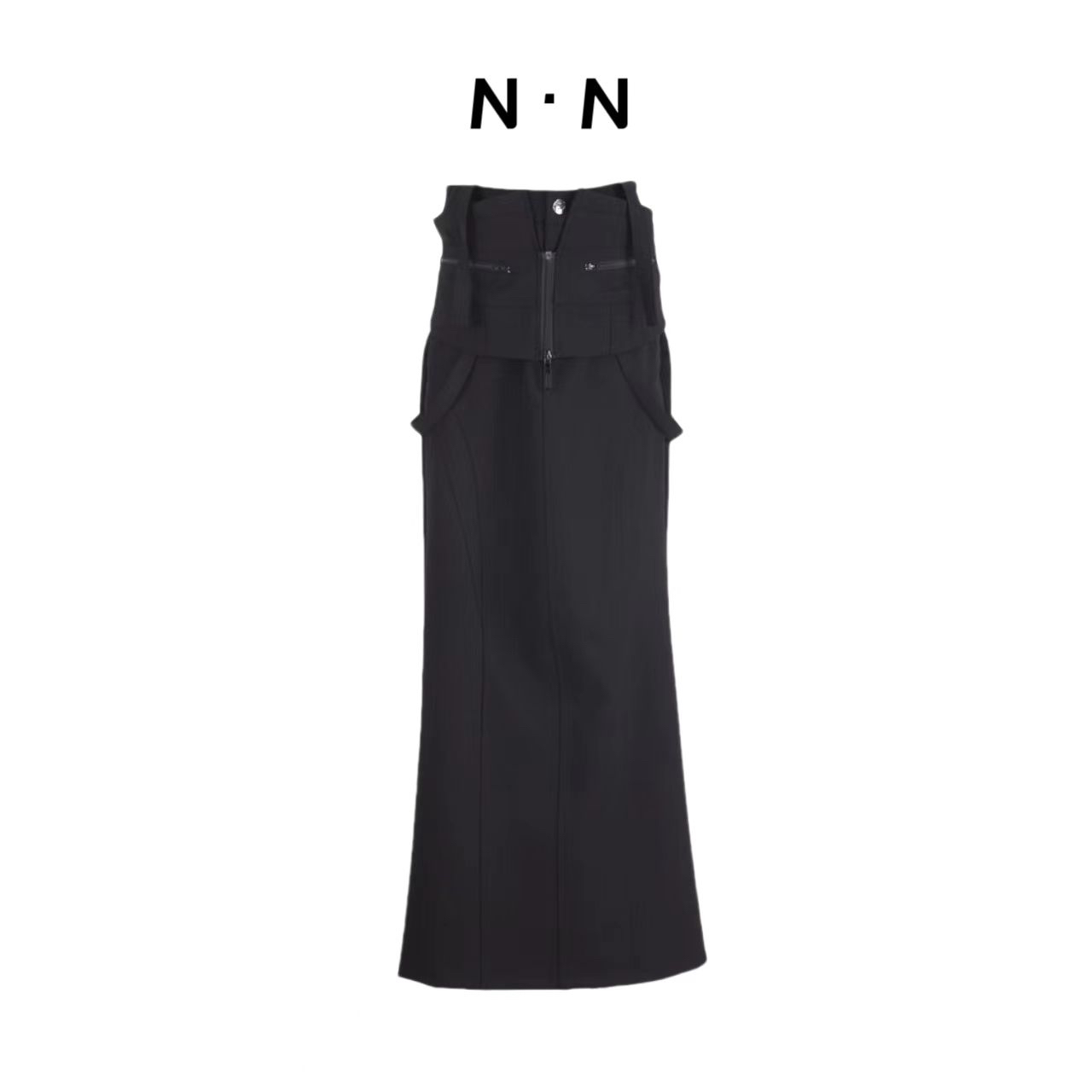 吉美•NN原创设计师款早春款机能鱼尾半身裙