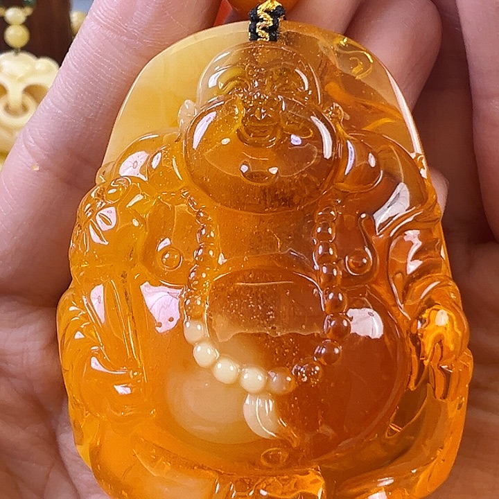 蜜蜡颈饰未镶嵌蜜蜡