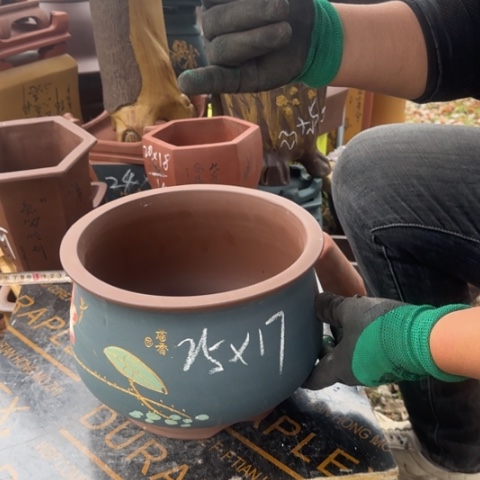 红陶紫砂花盆盆景盆栽