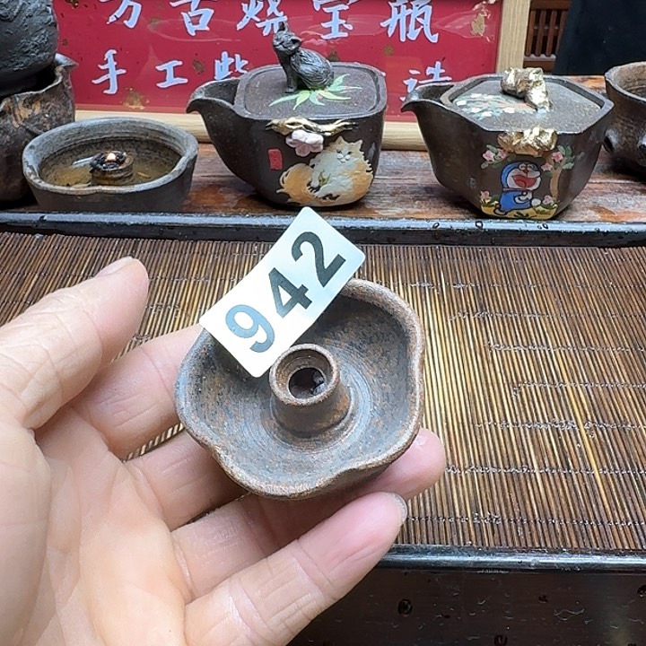 纯手工制作粗陶茶具