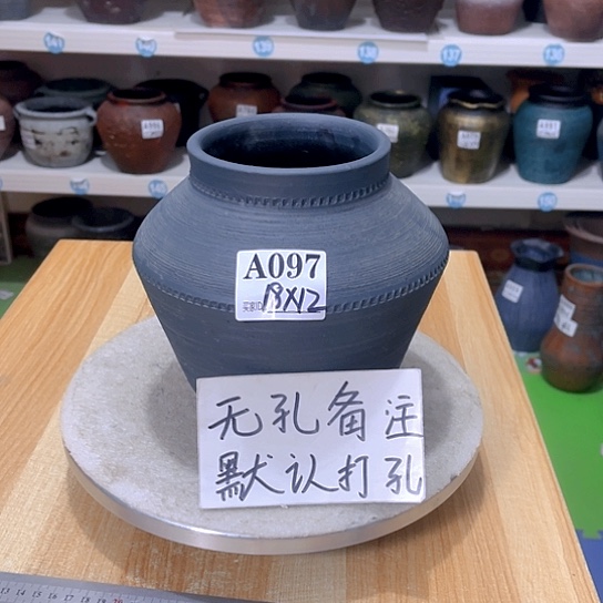 红陶手工制作工艺花盆