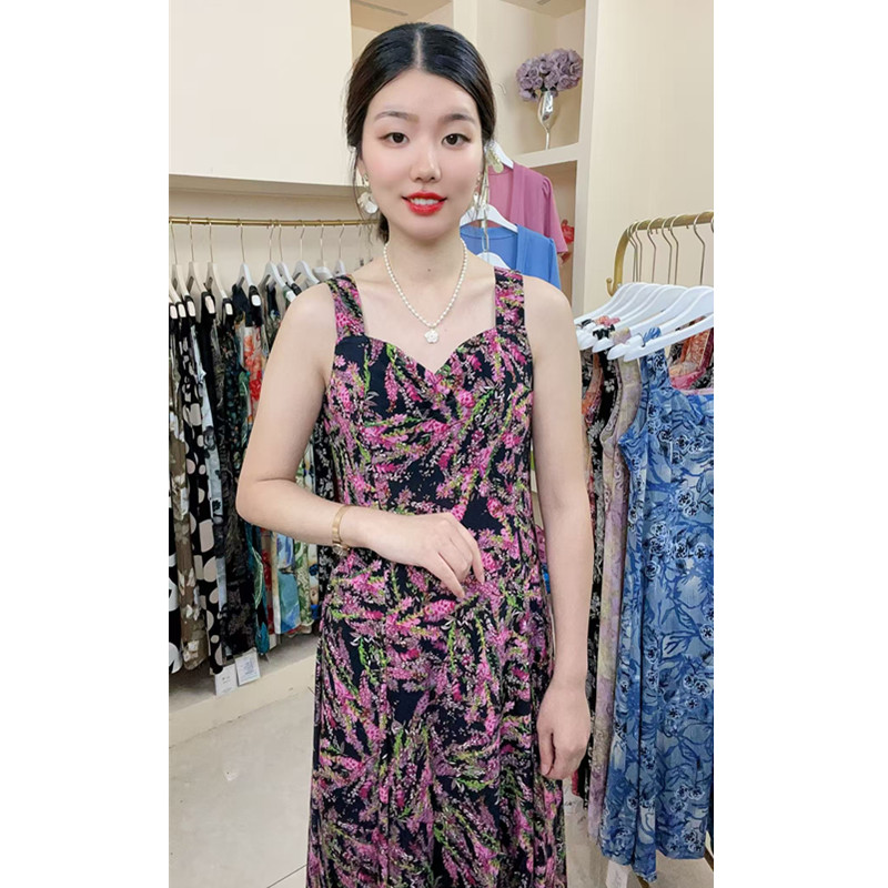 【薰衣草】宽松连衣裙大码碎花显瘦连衣裙经典吊带裙碎花裙