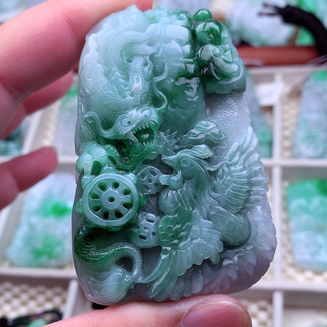 翡翠未镶嵌吊坠(不含链)