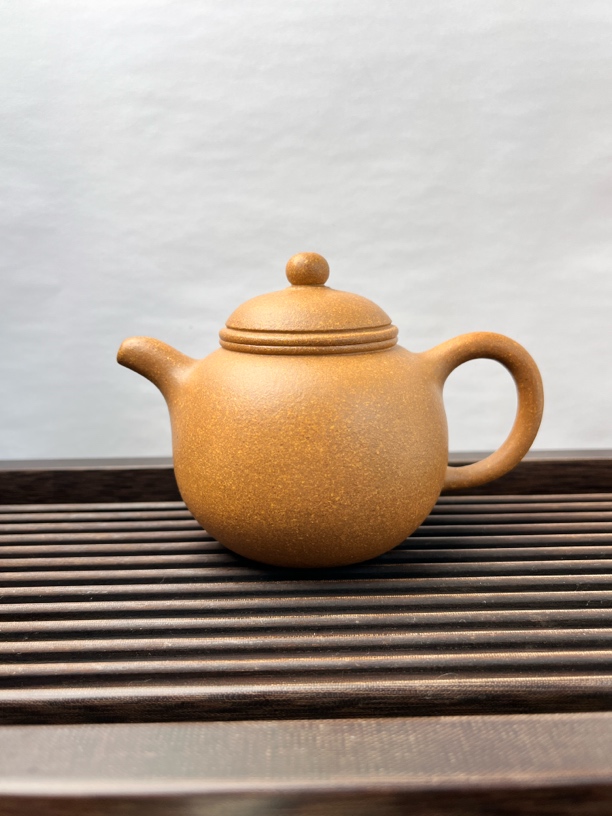 国助工倪友章匏尊紫砂壶全手工制原矿黄金段容量180cc.纯手工茶具