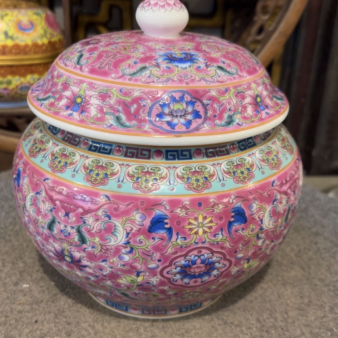 碟小***乐精品珐琅彩瓷器收藏