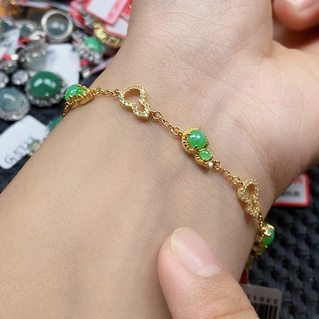 翡翠银S925镶嵌戒指