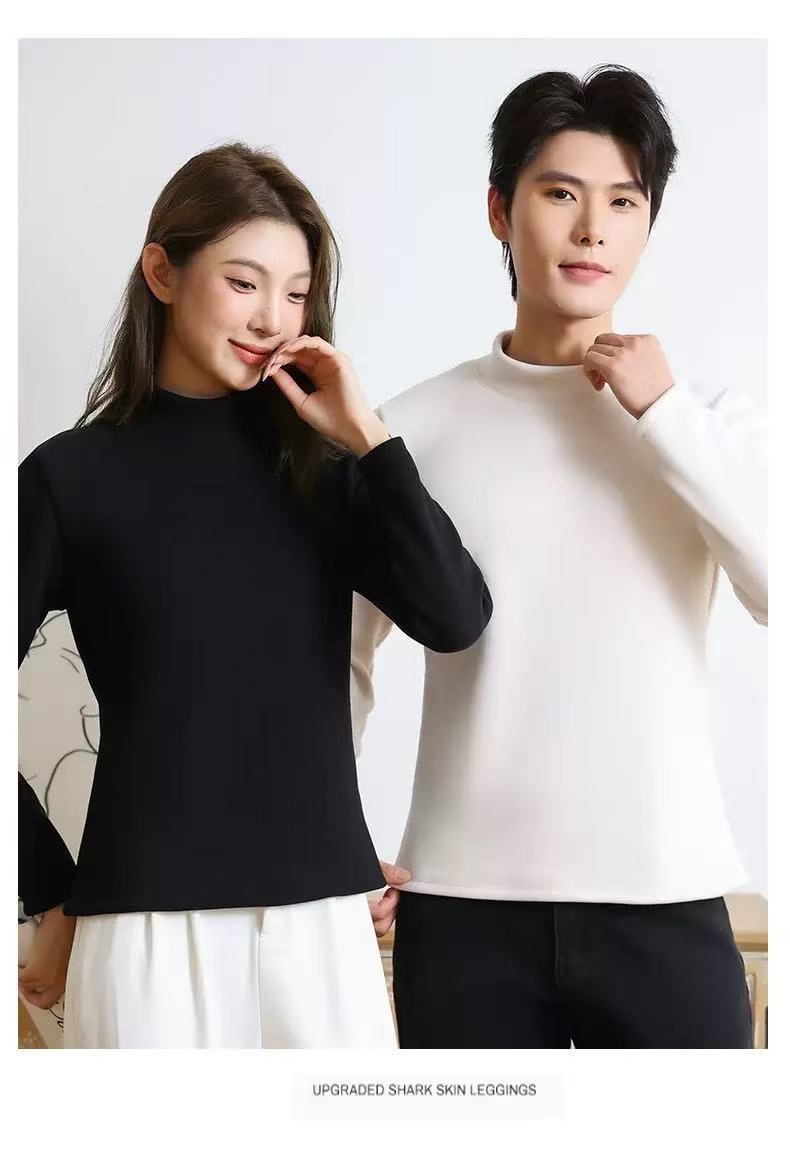 507L2222“很厚”男女款半高领打底衫内搭长袖秋冬保暖上衣