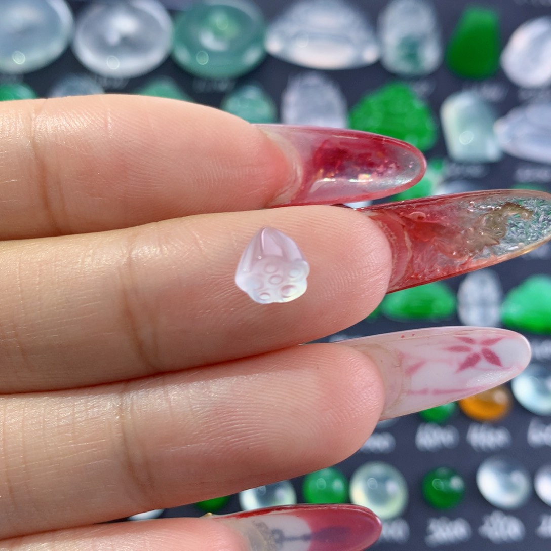 翡翠颈饰未镶嵌纯天然缅甸翡翠A货