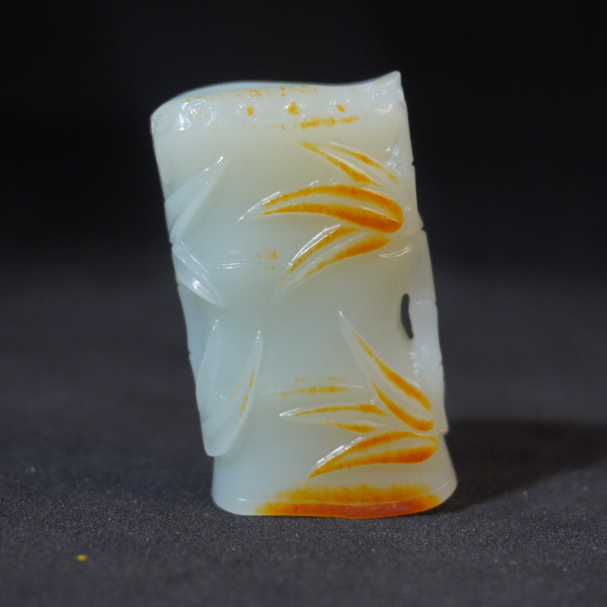 2SE111   清 和田玉节节高升手把件