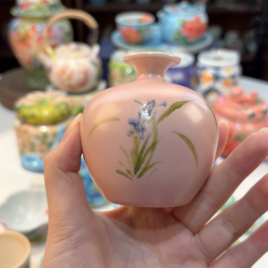 景德镇手绘高温釉下彩陶瓷茶具