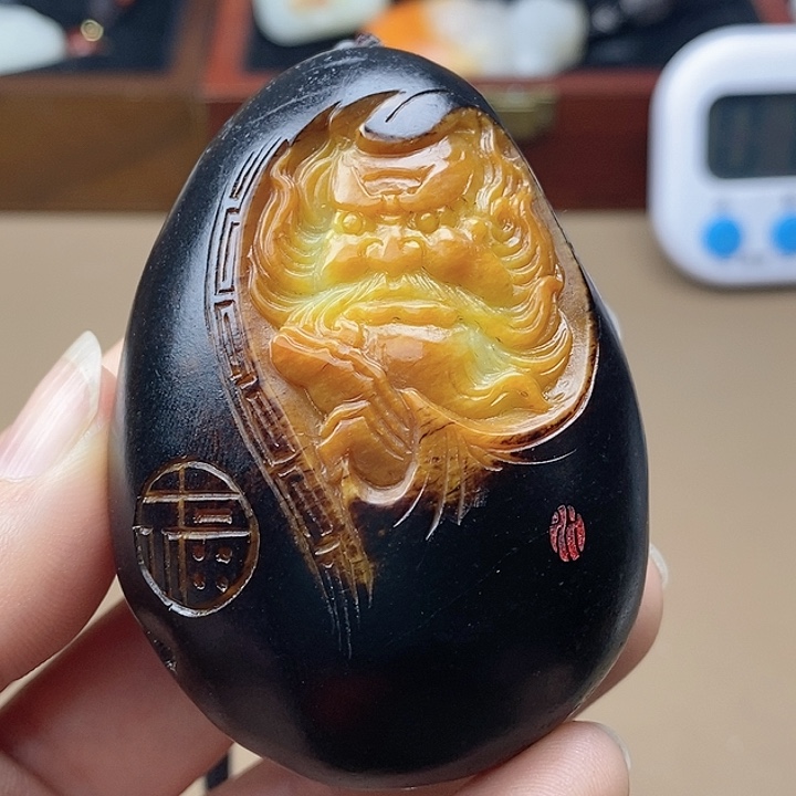 和田玉挂件未镶嵌F