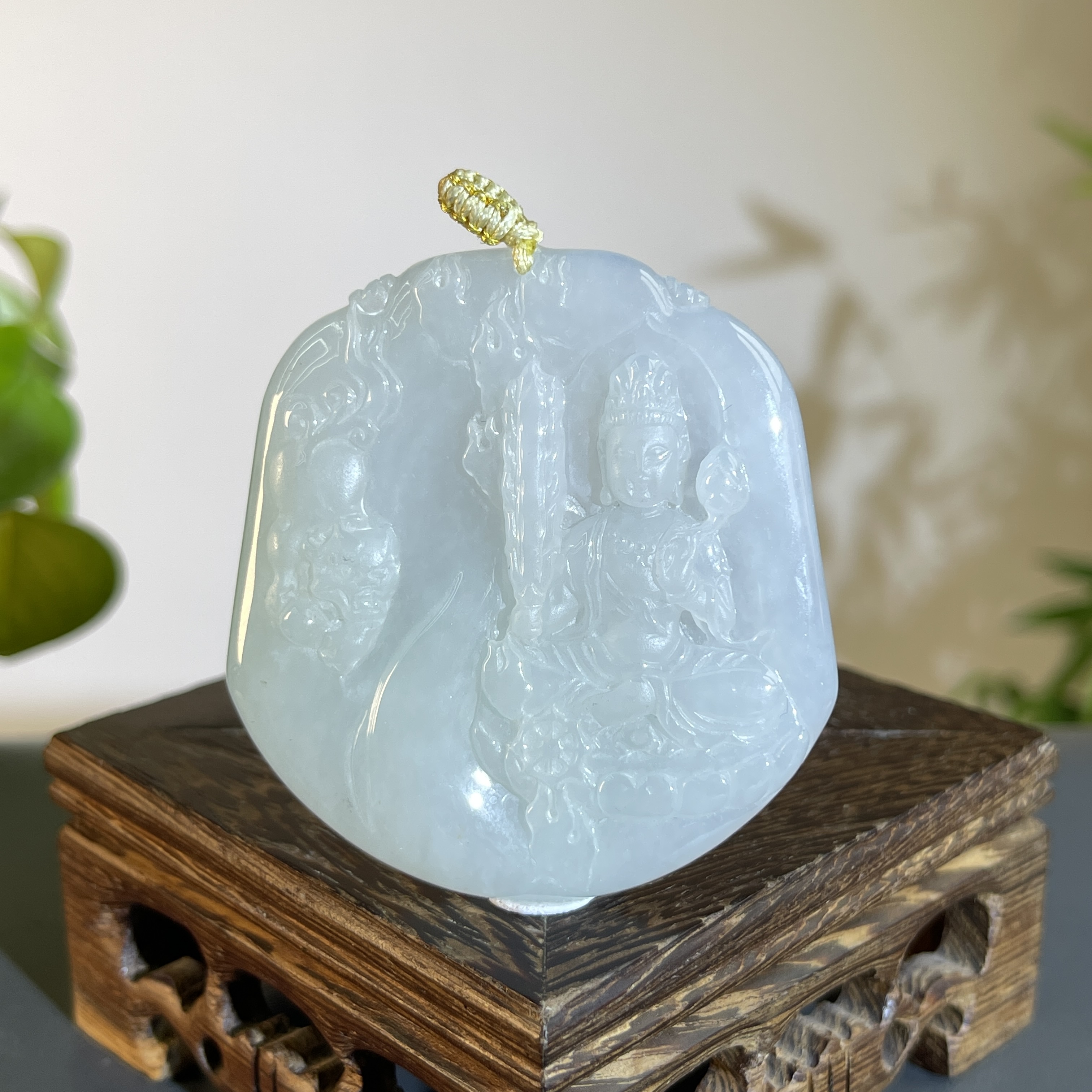 JXW18-103 天然翡翠缅甸A货 文殊