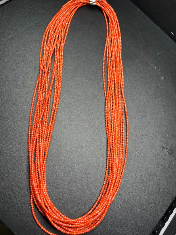 原矿南红瓦西九口南红小米链2.5mm手链项链（多样性随机发一条）