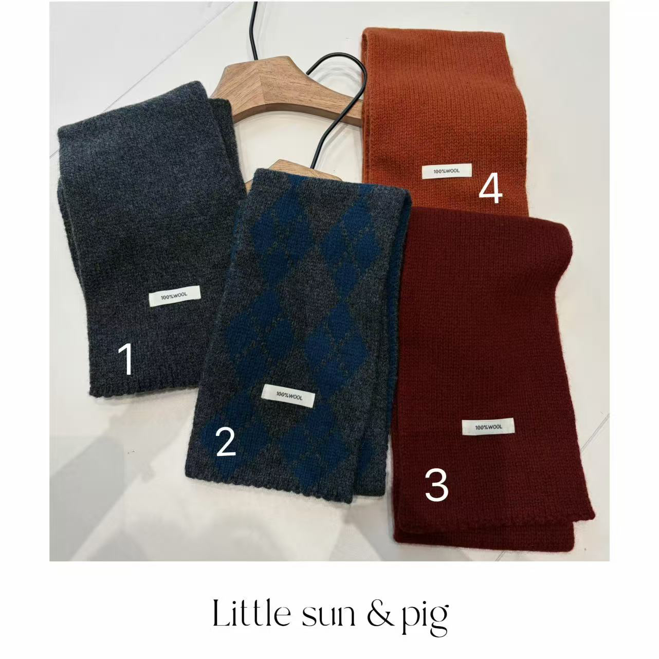 新年定制针织围巾 no退no换