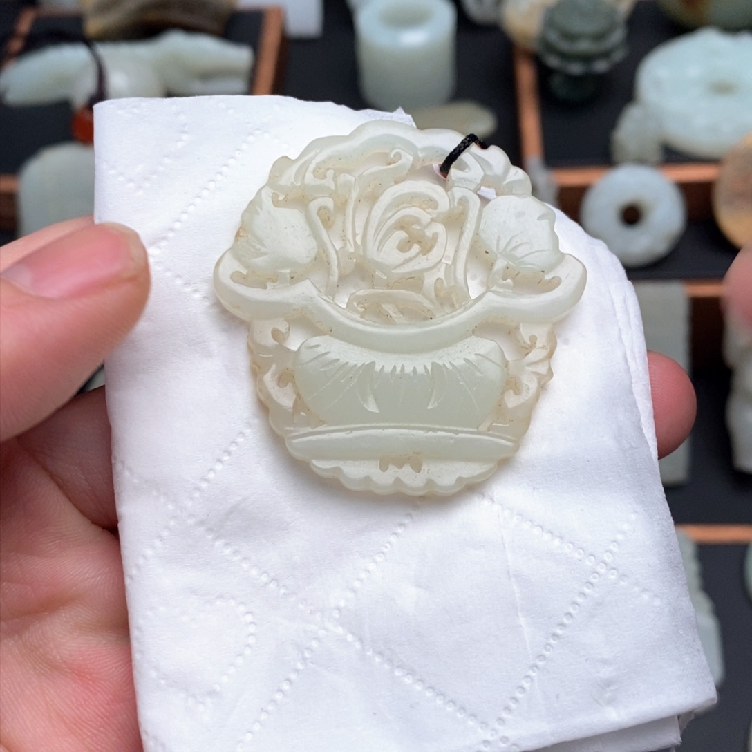 和田玉挂件未镶嵌清*