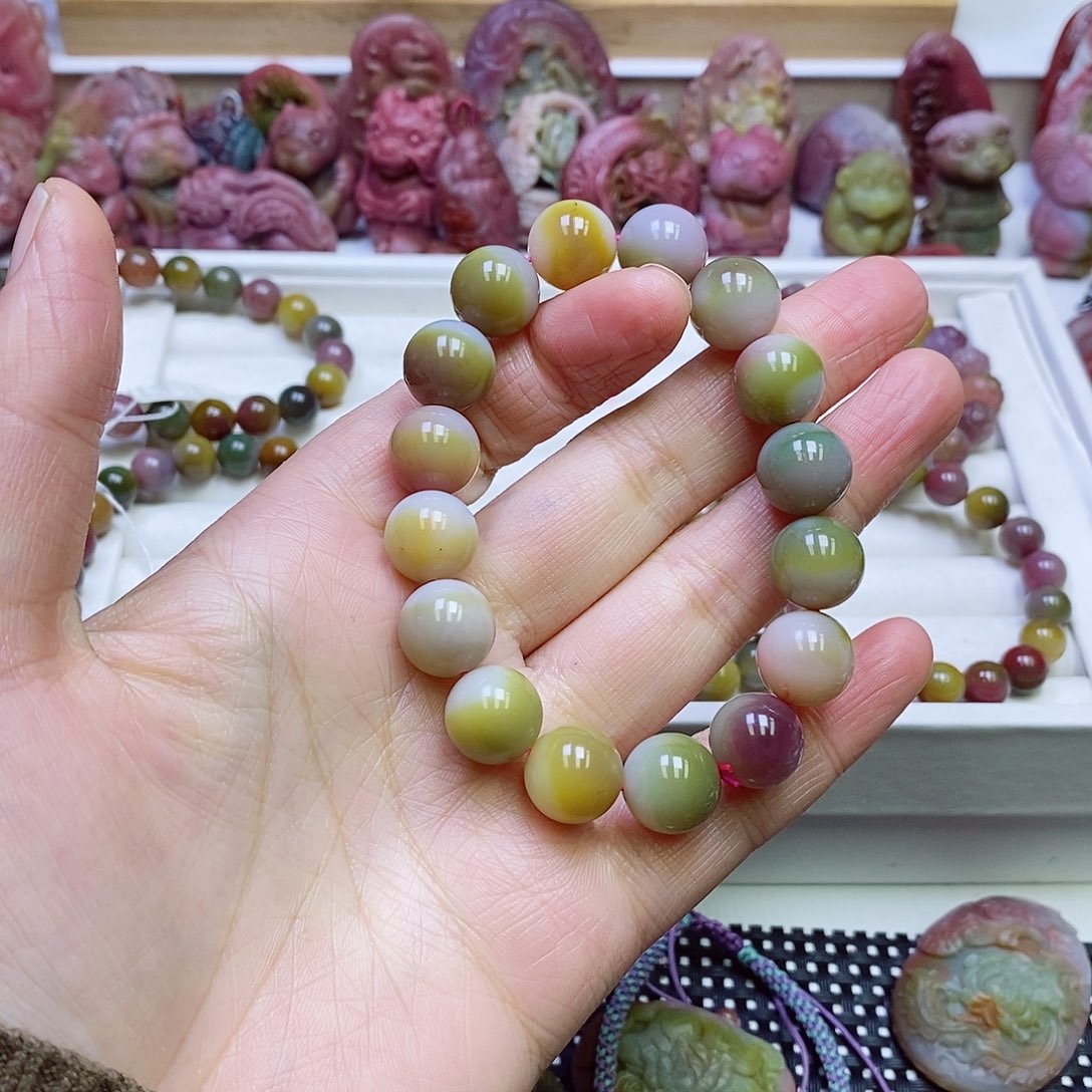 玛瑙/玉髓盐源玛瑙手链未镶嵌