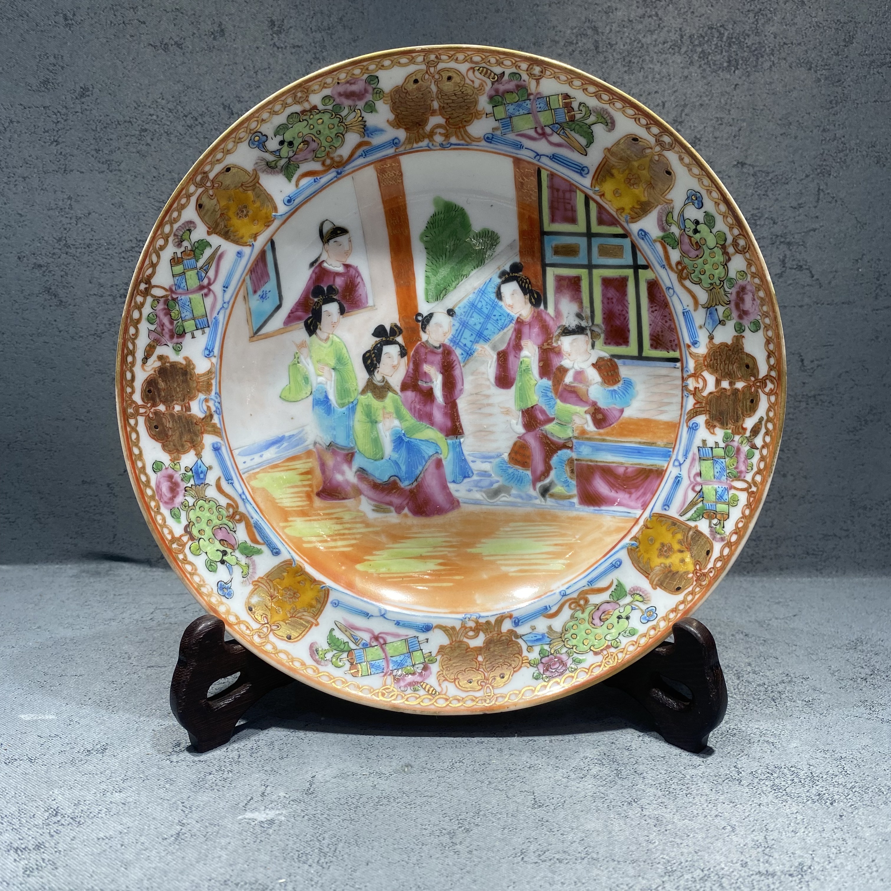 广彩西厢记人物盘1224019