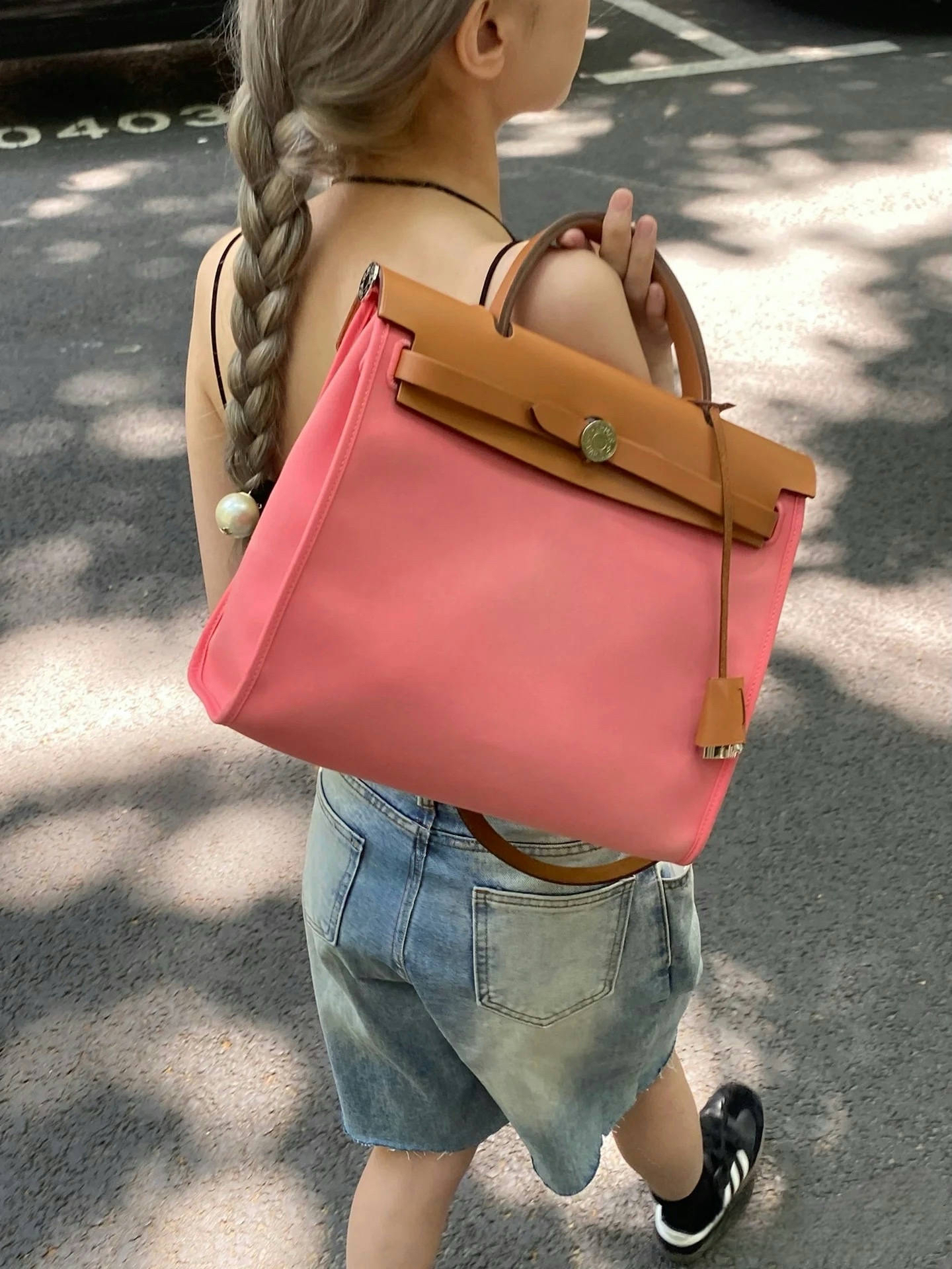 95新 Hermes/爱马仕 唇膏粉Herbag31手提单肩包（A刻）