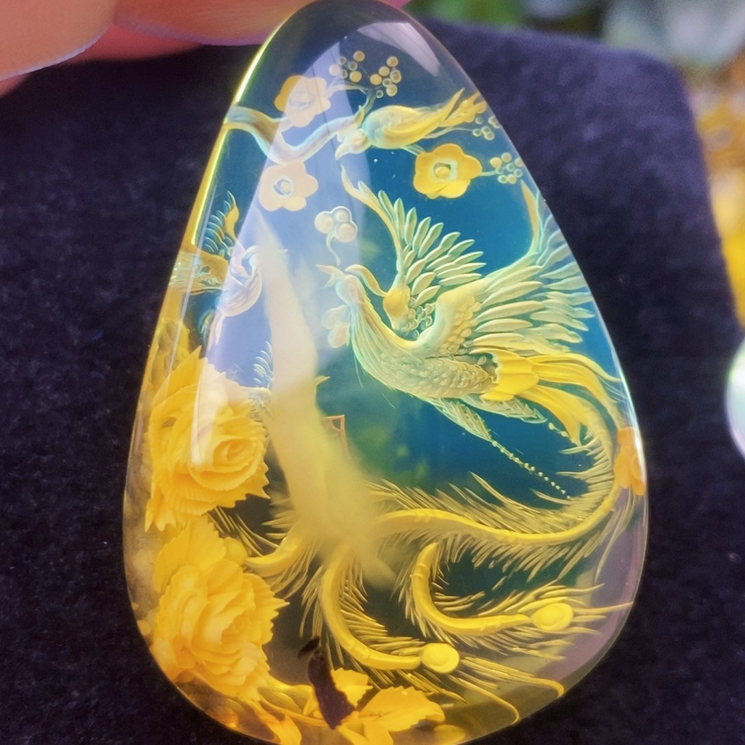 【闪购商品】金珀吊坠(不含链)未镶嵌