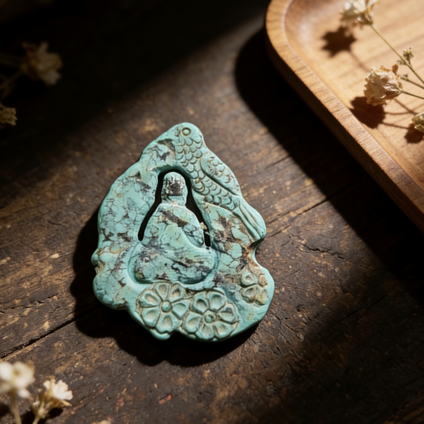 时尚意境绿松石小摆件