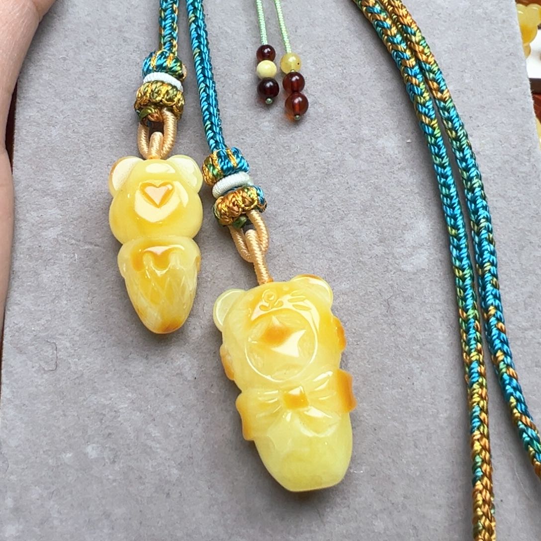 琥珀吊坠(不含链)未镶嵌