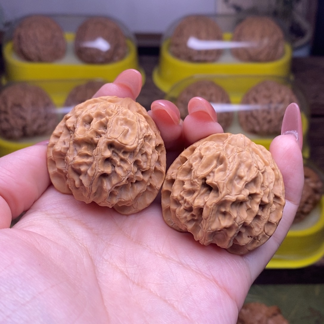 文玩核桃把件全品37.5尺原桩苹果园1190