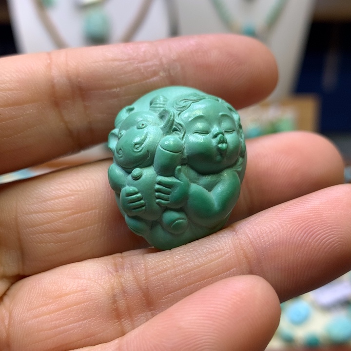 绿松石未镶嵌嘟嘟