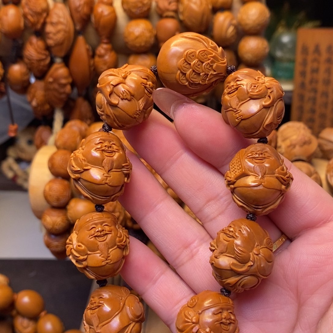 橄榄核手串/手链地主财神