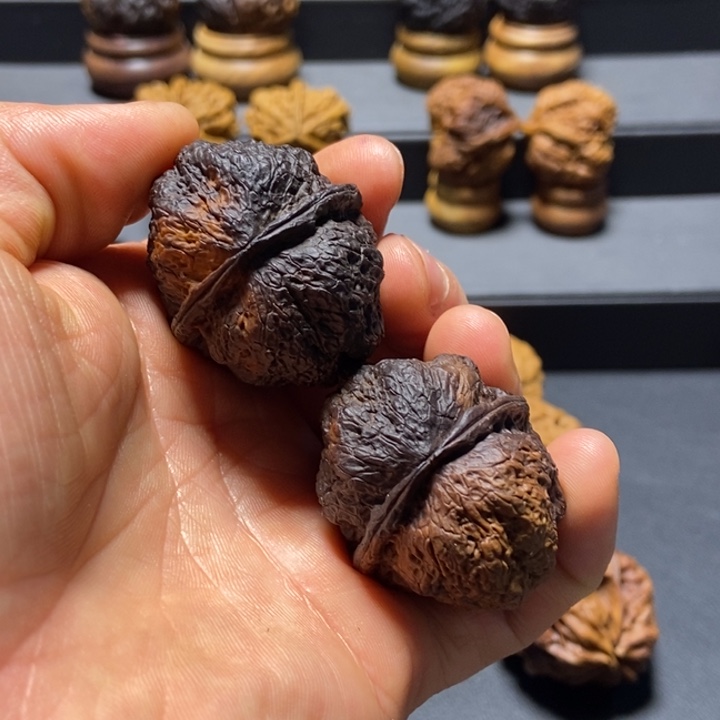 文玩核桃把件B龙脊蝴蝶蟾40mm