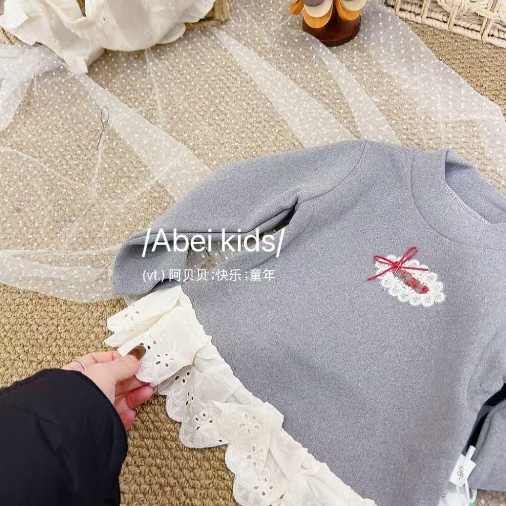 【M4】三颗爱心加绒打底童装