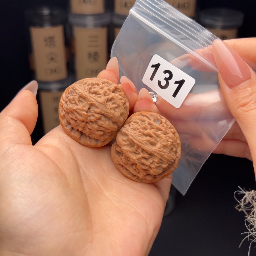 吊坠文玩核桃红锦鲤41