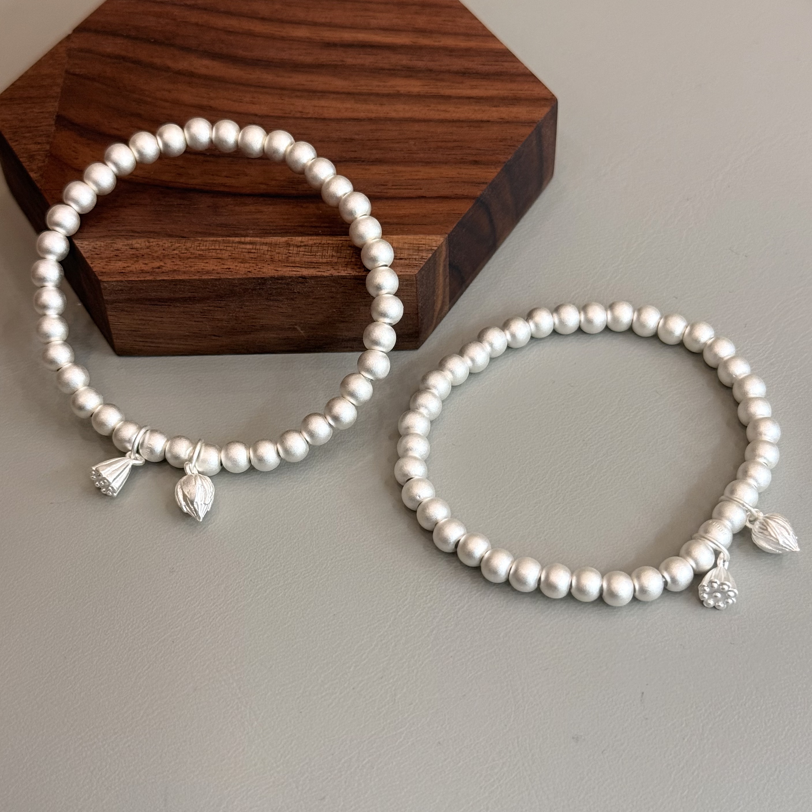 足银银制品 【铭记珠宝】足银DIY手串20-3DM249H1011【多样性发一件】