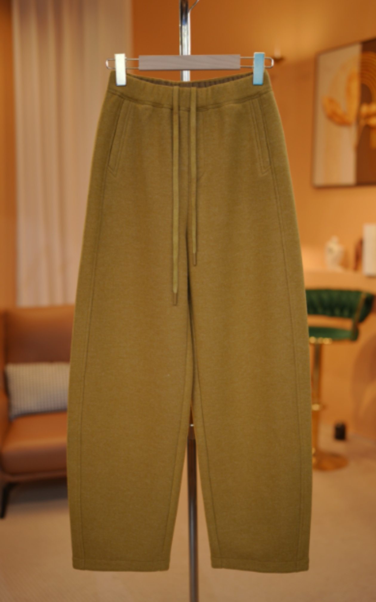 重磅羊毛Luxury Grade超细羊毛裤秋冬季加绒直筒裤女裤