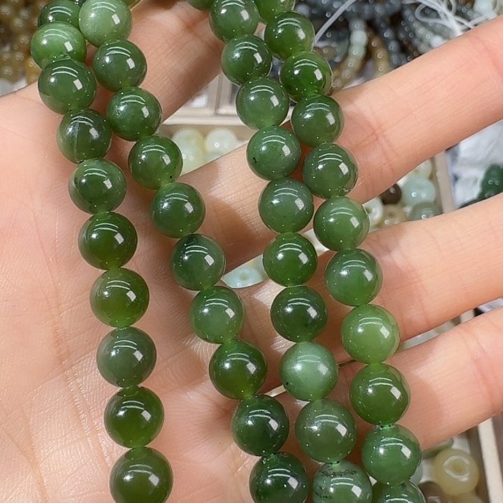 和田玉（碧玉）未镶嵌颈饰8mm