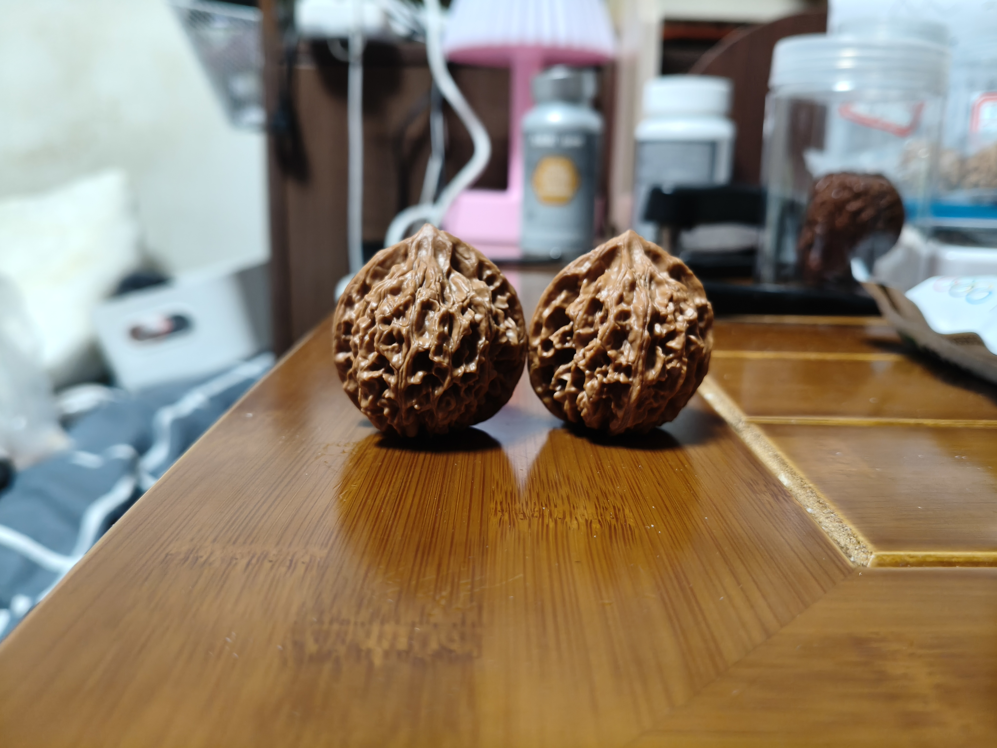 全品纯野 核桃火麒麟 边37肚35高40，骨质棒油蜡皮，密纹桩，编128