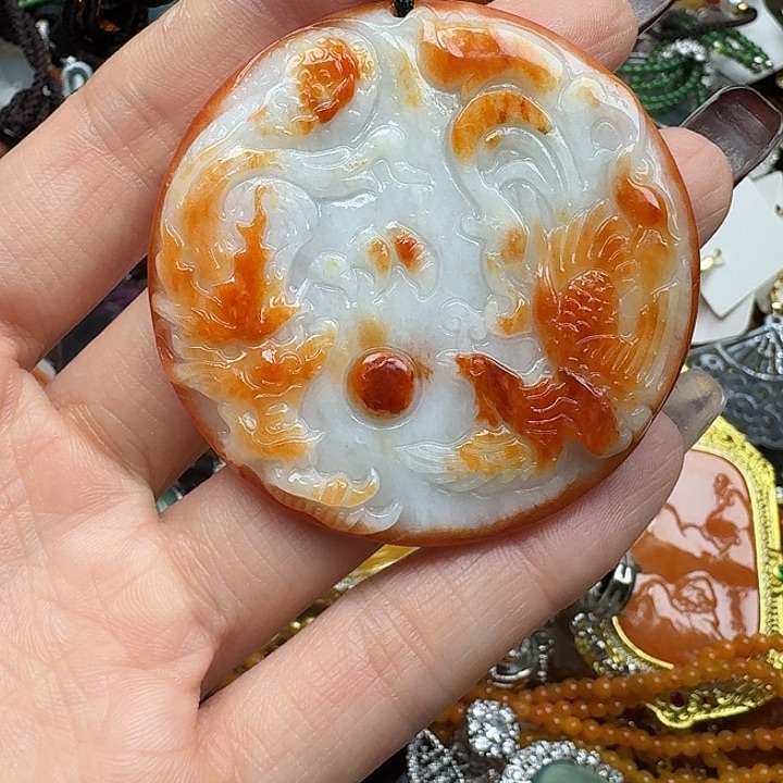 翡翠未镶嵌项链翡翠